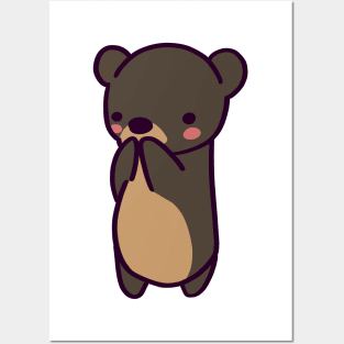 Embearassed Cartoon Bear Posters and Art